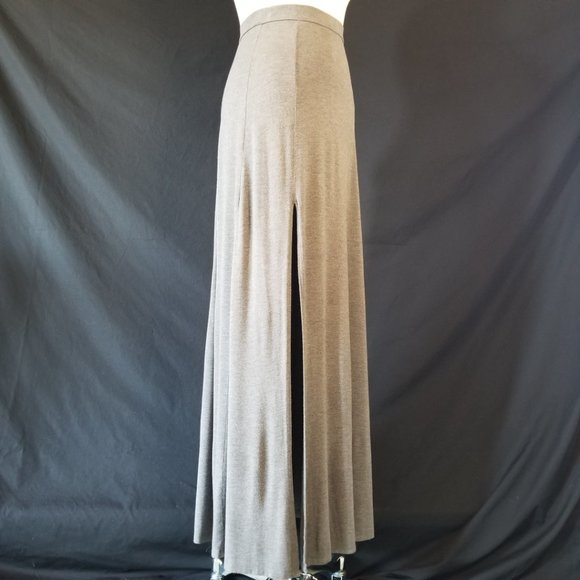 ABERCROMIBIE Heather Grey Soft Stretch Maxi Skirt S - Picture 3 of 9